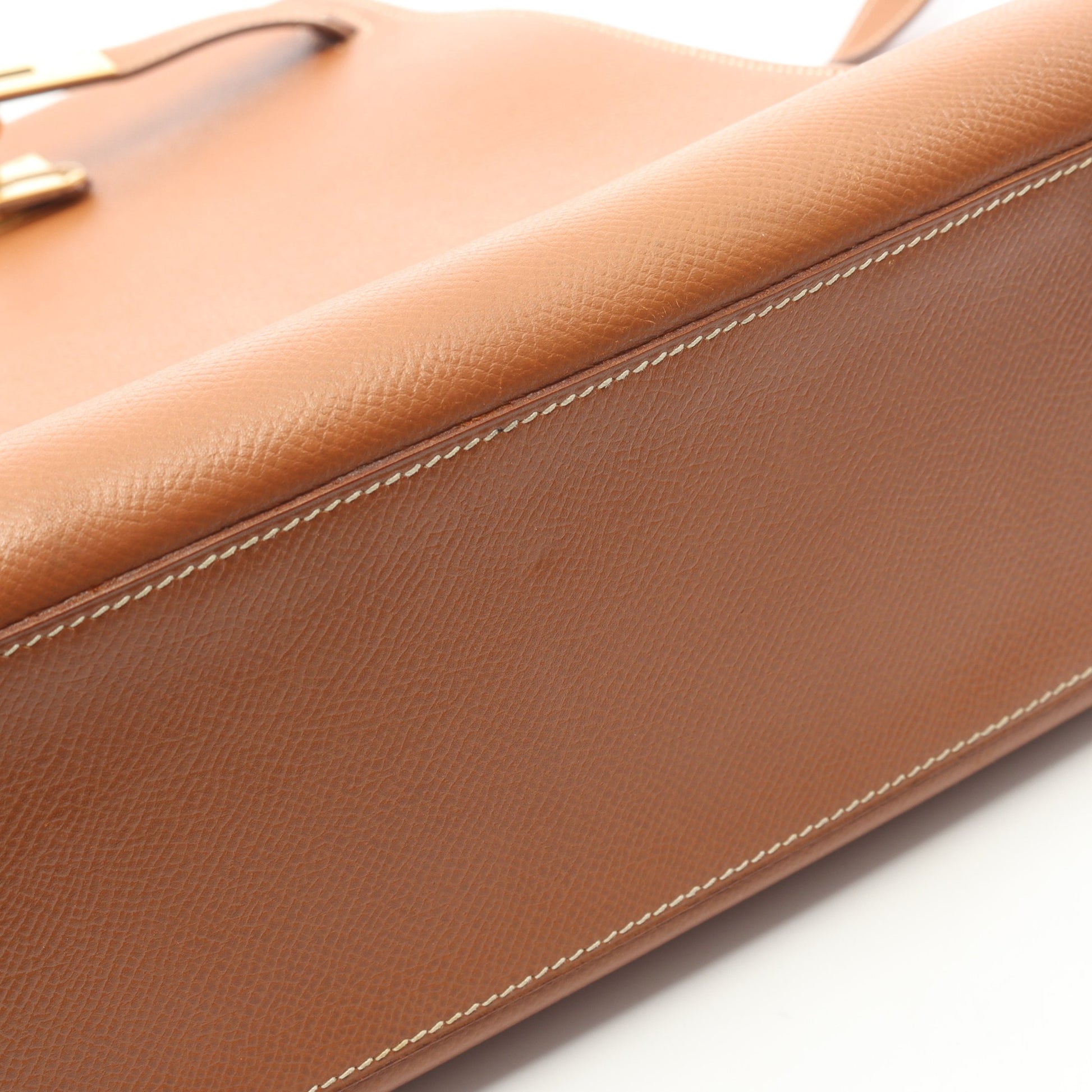 ケリースポーツMM ゴールド ショルダーバッグ クシュベル ライトブラウン ゴールド金具 ○W刻印 エルメス バッグ HERMES
