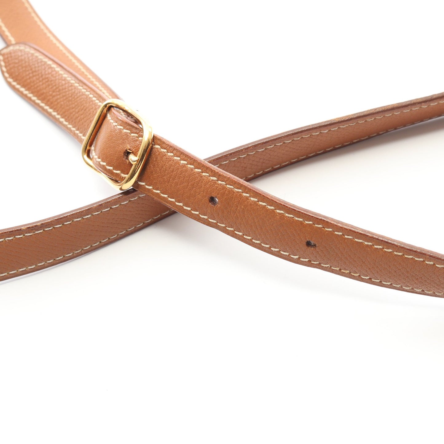ケリースポーツMM ゴールド ショルダーバッグ クシュベル ライトブラウン ゴールド金具 ○W刻印 エルメス バッグ HERMES