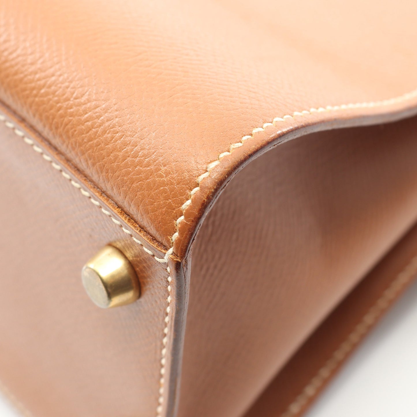 ケリースポーツMM ゴールド ショルダーバッグ クシュベル ライトブラウン ゴールド金具 ○W刻印 エルメス バッグ HERMES