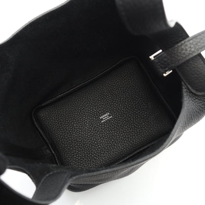 ピコタンロックPM ハンドバッグ トリヨンクレマンス ブラック シルバー金具 U刻印 エルメス バッグ HERMES