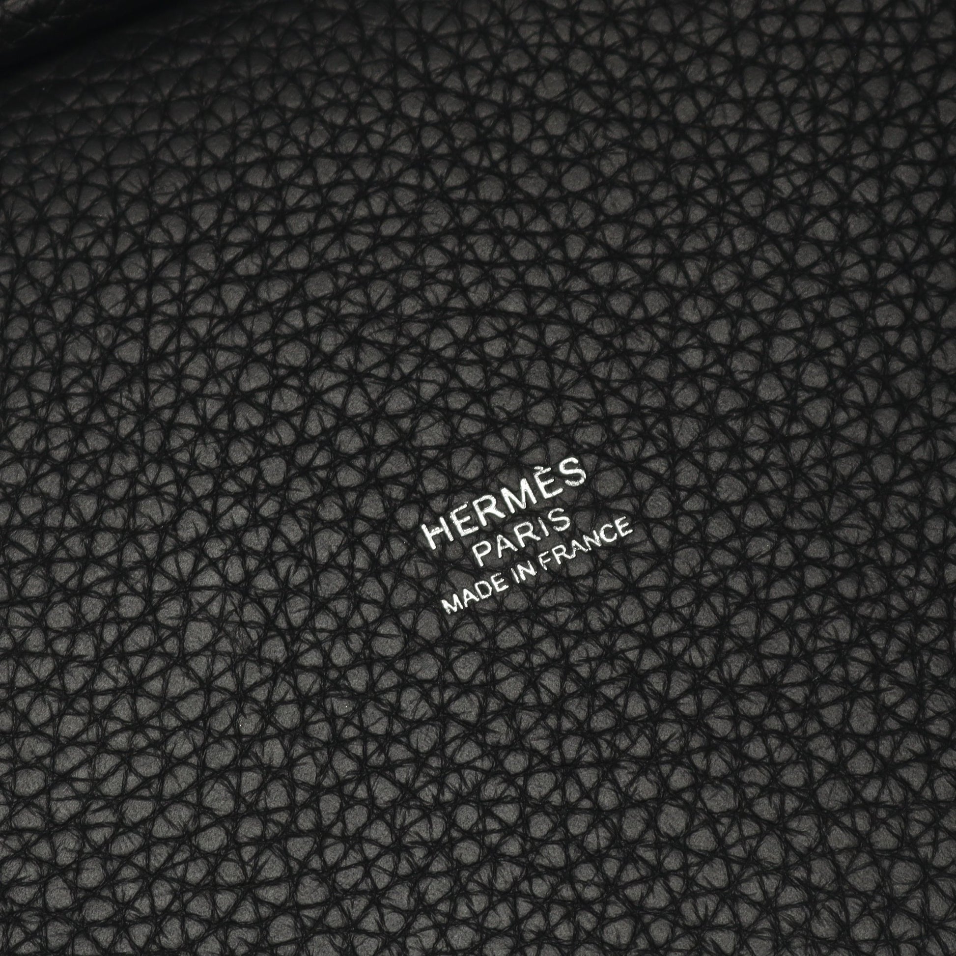ピコタンロックPM ハンドバッグ トリヨンクレマンス ブラック シルバー金具 U刻印 エルメス バッグ HERMES