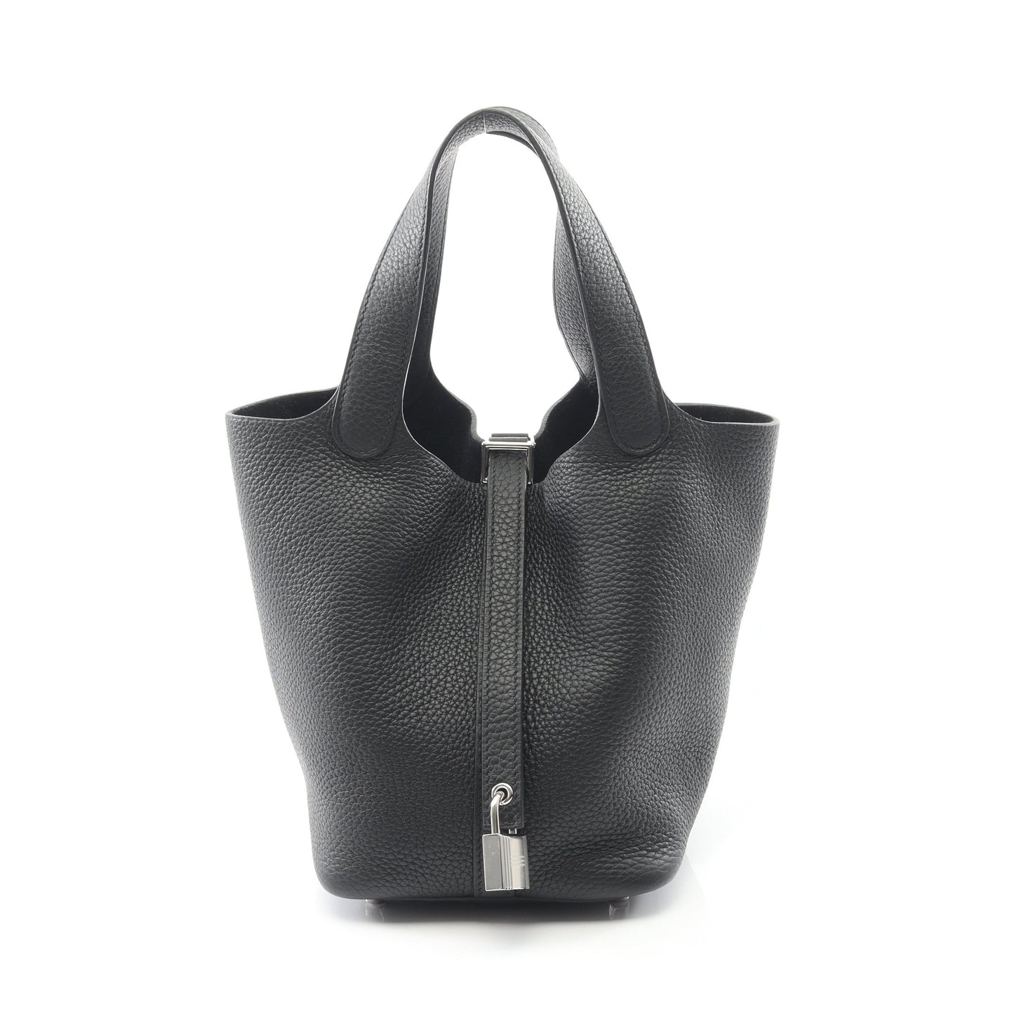 ピコタンロックPM ハンドバッグ トリヨンクレマンス ブラック シルバー金具 U刻印 エルメス バッグ HERMES