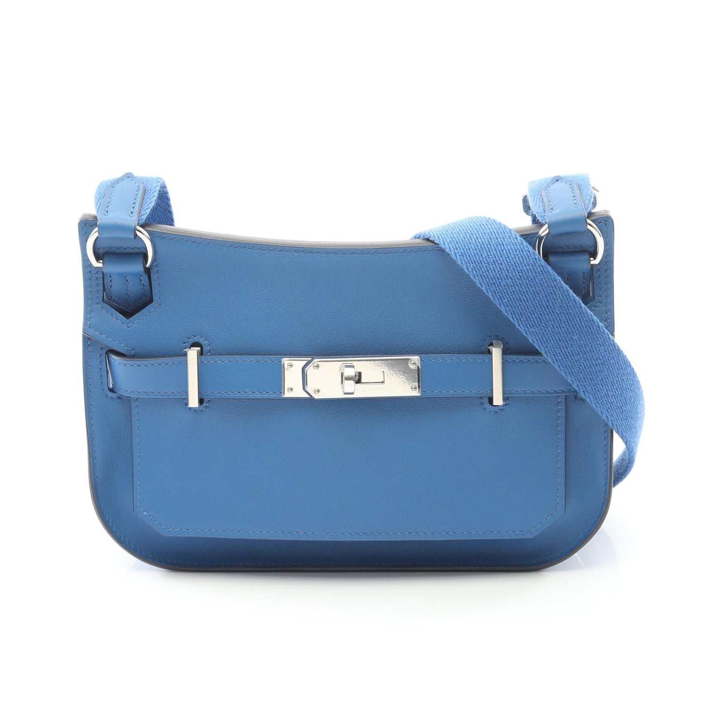 ジプシエール ミニ ブルーゼリージュ ショルダーバッグ ヴォースイフト ブルー シルバー金具 B刻印 エルメス バッグ HERMES
