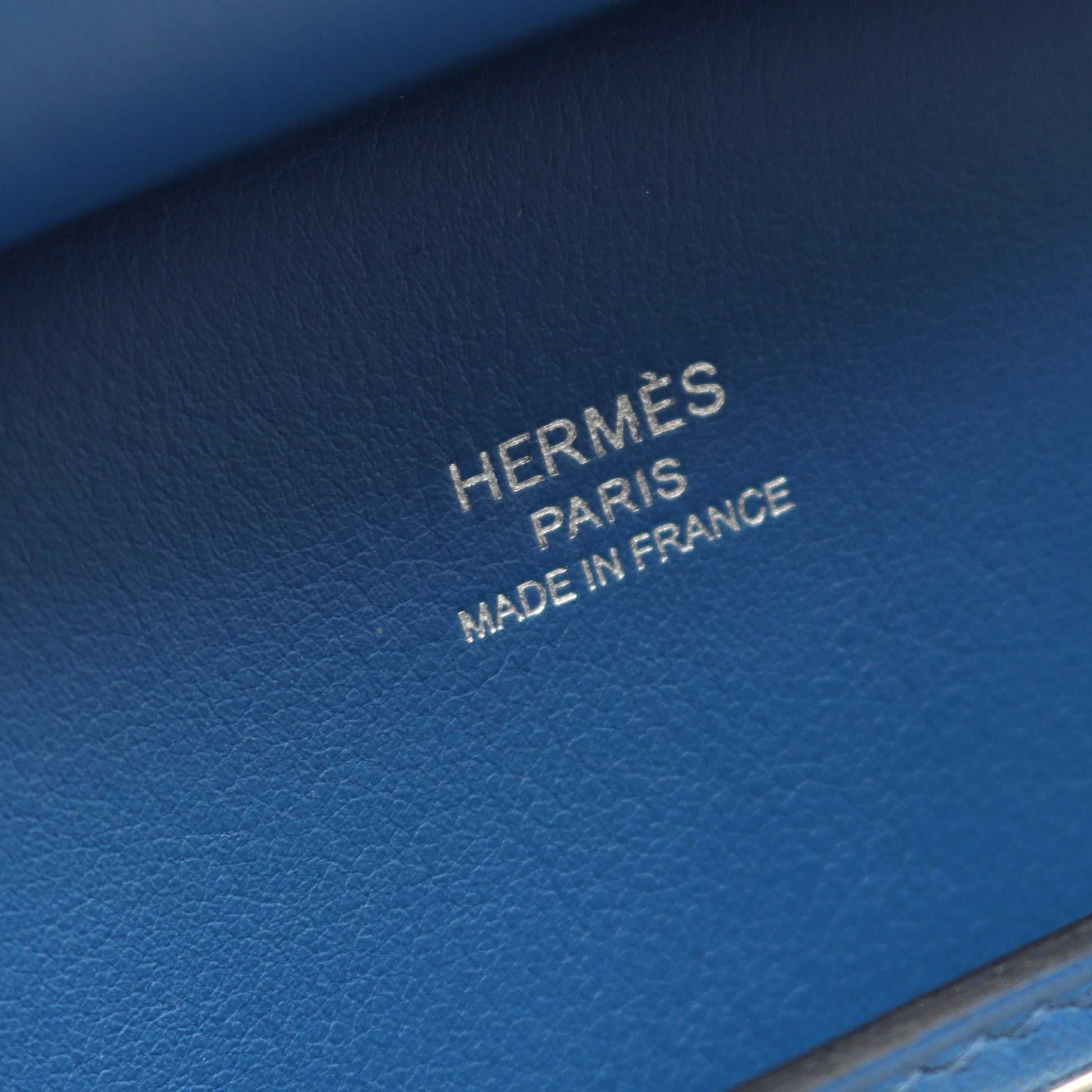 ジプシエール ミニ ブルーゼリージュ ショルダーバッグ ヴォースイフト ブルー シルバー金具 B刻印 エルメス バッグ HERMES