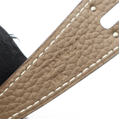 リンディ26 エトゥープ ショルダーバッグ トリヨンクレマンス グレーブラウン シルバー金具 D刻印 エルメス バッグ HERMES