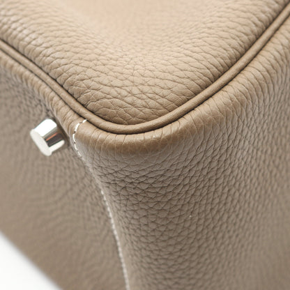 リンディ26 エトゥープ ショルダーバッグ トリヨンクレマンス グレーブラウン シルバー金具 D刻印 エルメス バッグ HERMES