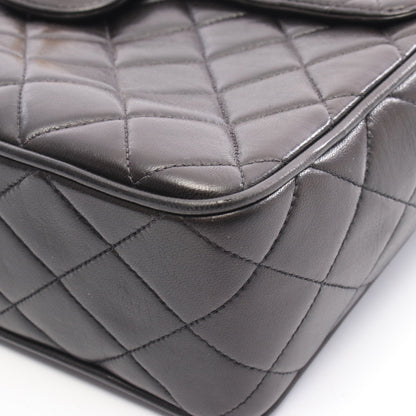 チェーンショルダーバッグ ラムスキン ブラック ゴールド金具 シャネル バッグ CHANEL