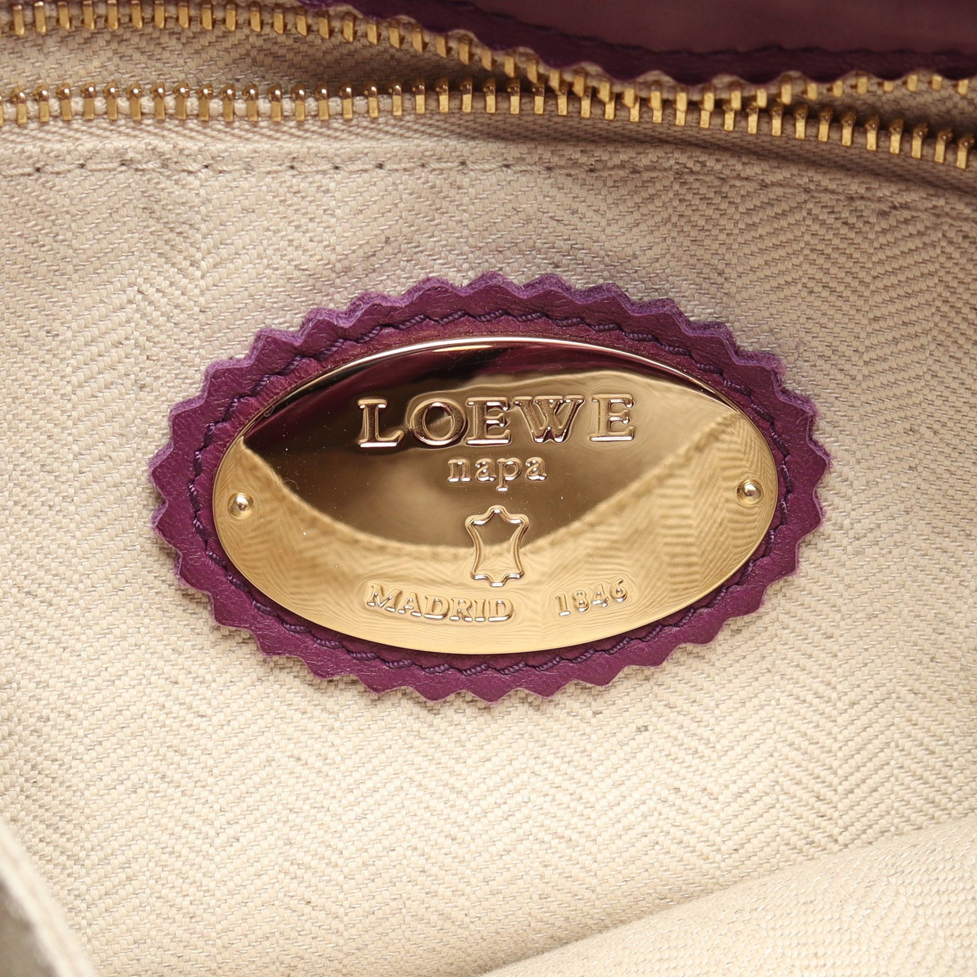 フラメンコ22 ショルダーバッグ レザー パープル タッセル ロエベ バッグ LOEWE