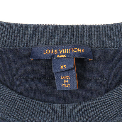 モノグラムポケット ワンピース ウール ナイロン カシミヤ ネイビー ルイヴィトン ワンピース LOUIS VUITTON