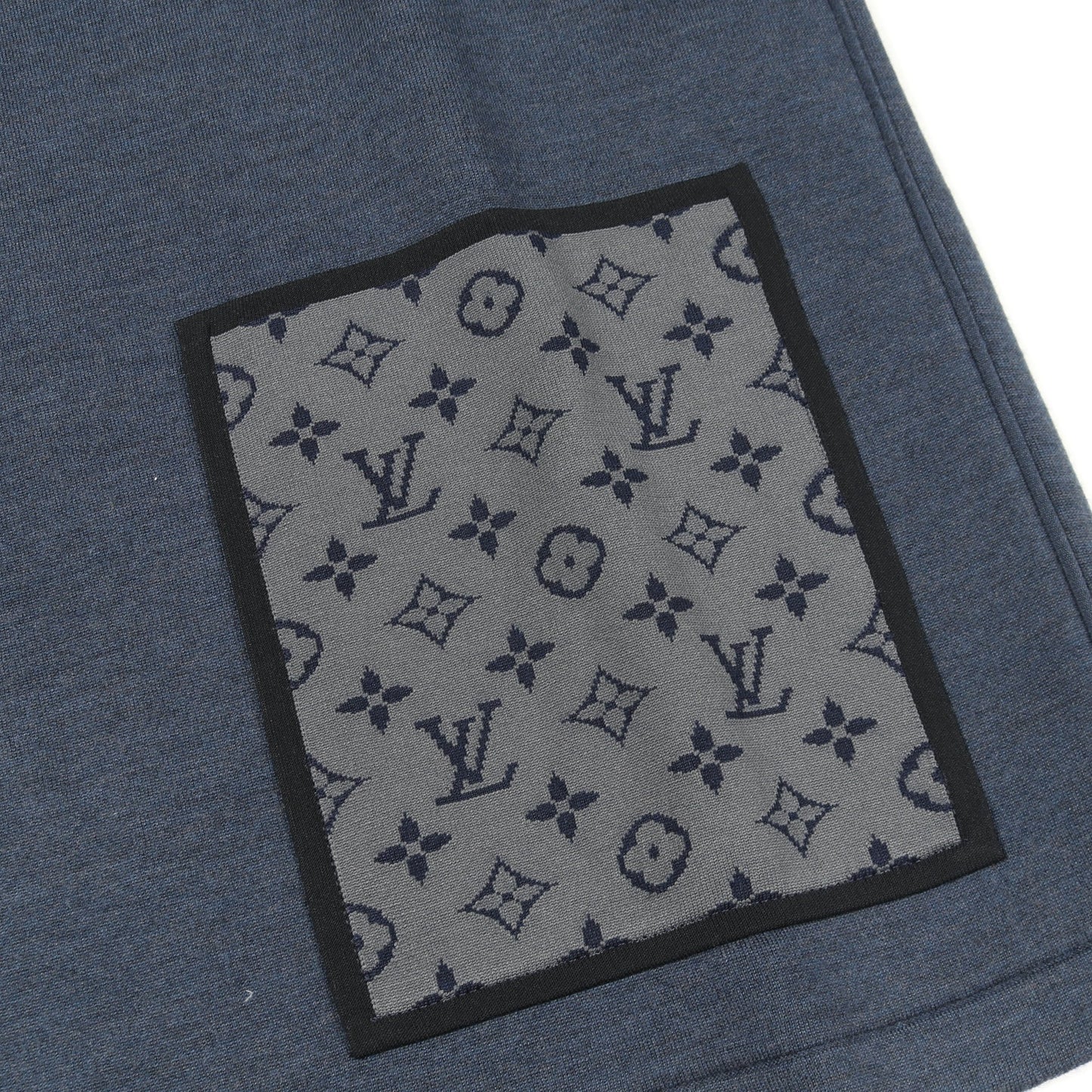 モノグラムポケット ワンピース ウール ナイロン カシミヤ ネイビー ルイヴィトン ワンピース LOUIS VUITTON