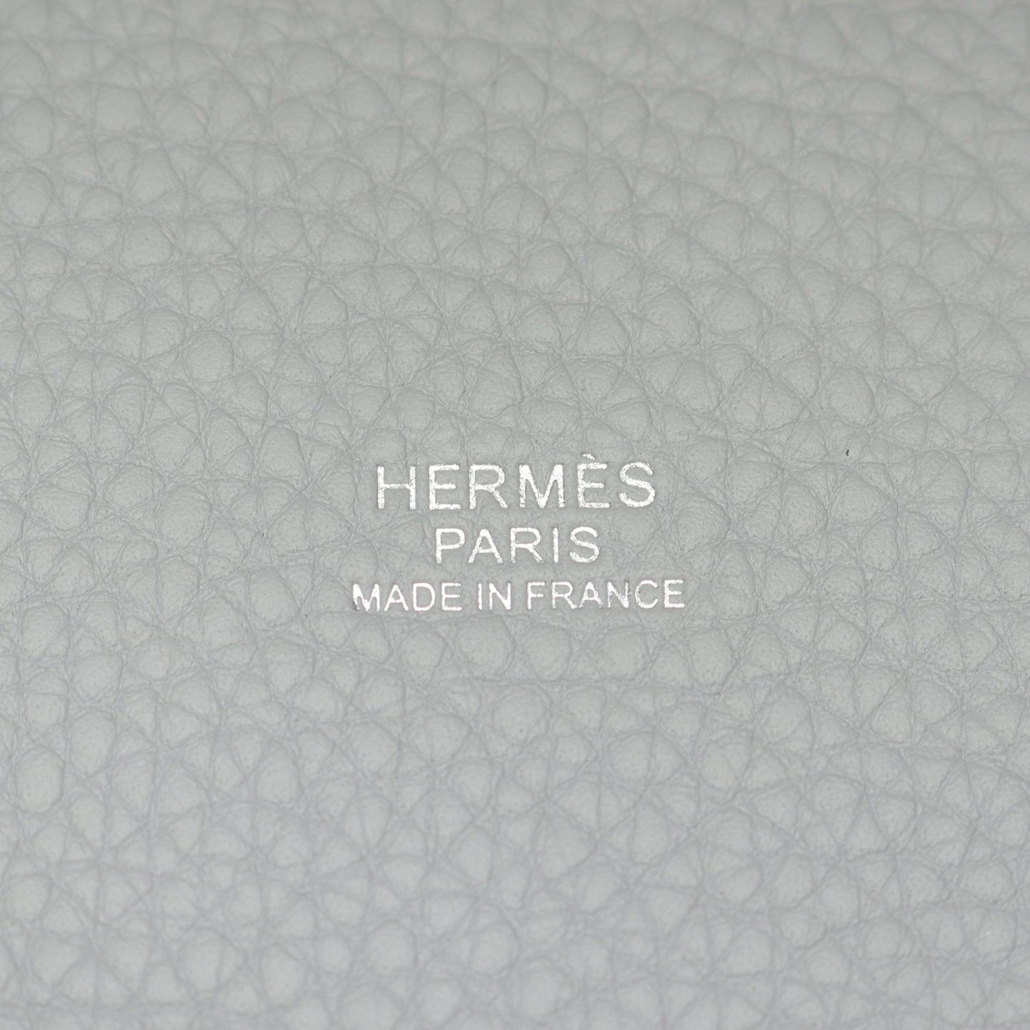 ピコタンロックPM ブルーグラシエ ハンドバッグ トリヨンクレマンス ブルーグレー シルバー金具 K刻印 エルメス バッグ HERMES