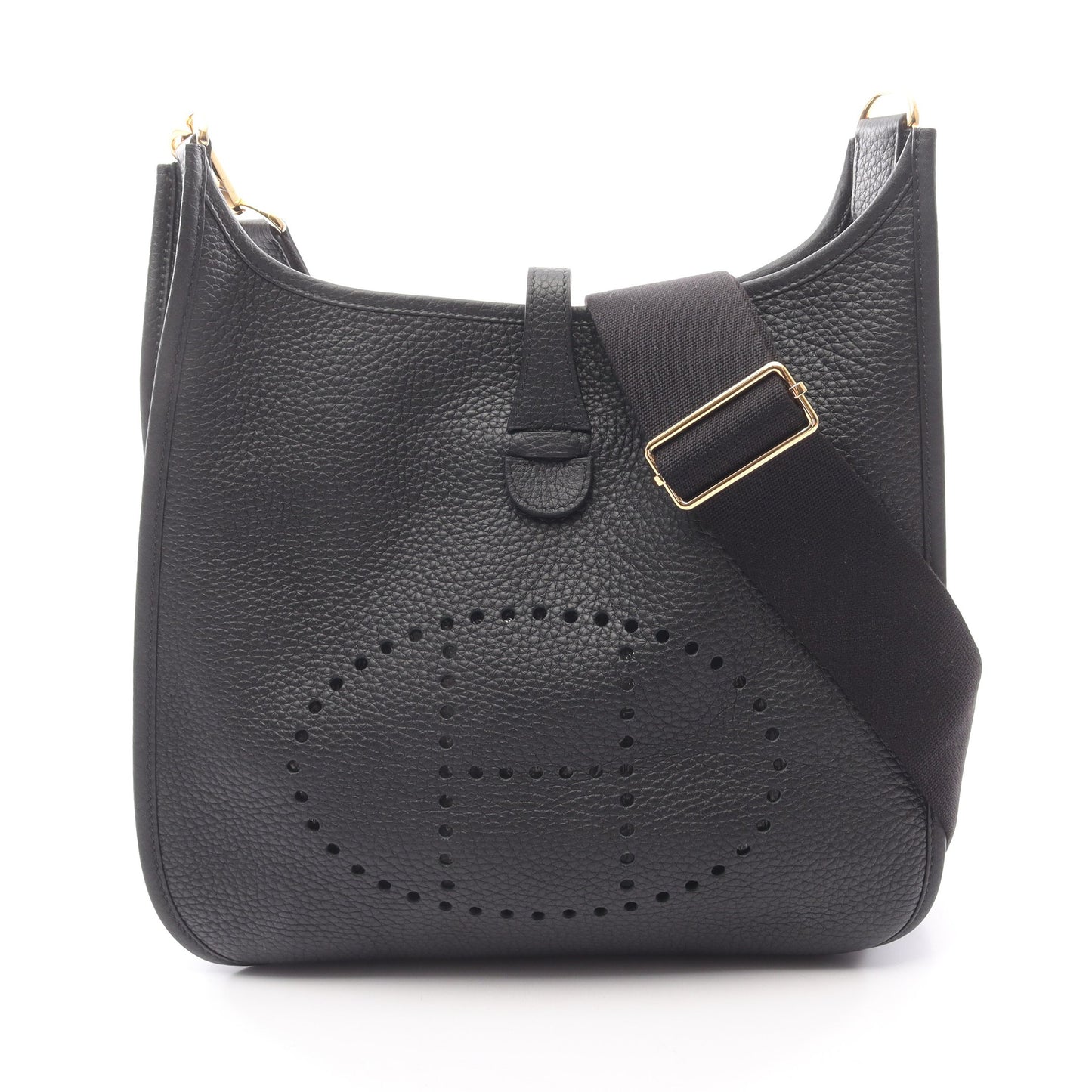 エヴリン 3 トロワ PM ショルダーバッグ トリヨンクレマンス ブラック ゴールド金具 K刻印 エルメス バッグ HERMES
