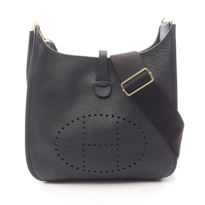 エヴリン 3 トロワ PM ショルダーバッグ トリヨンクレマンス ブラック ゴールド金具 K刻印 エルメス バッグ HERMES