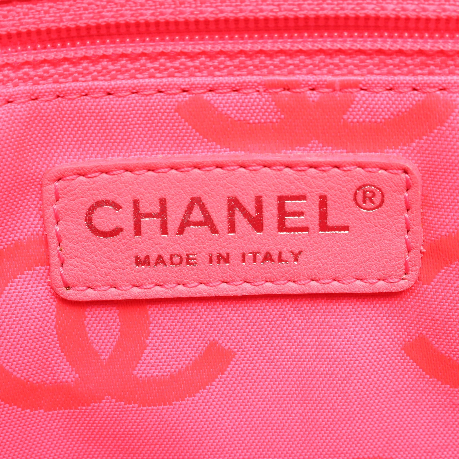 カンボンライン ラージ ショルダーバッグ トートバッグ レザー エナメルレザー ブラック シルバー金具 シャネル バッグ CHANEL