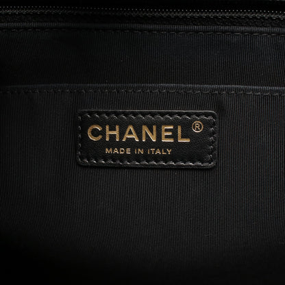 ボーイシャネル ショッピングバッグ チェーンショルダーバッグ チェーントートバッグ レザー ブラック ゴールド金具 シャネル バッグ CHANEL