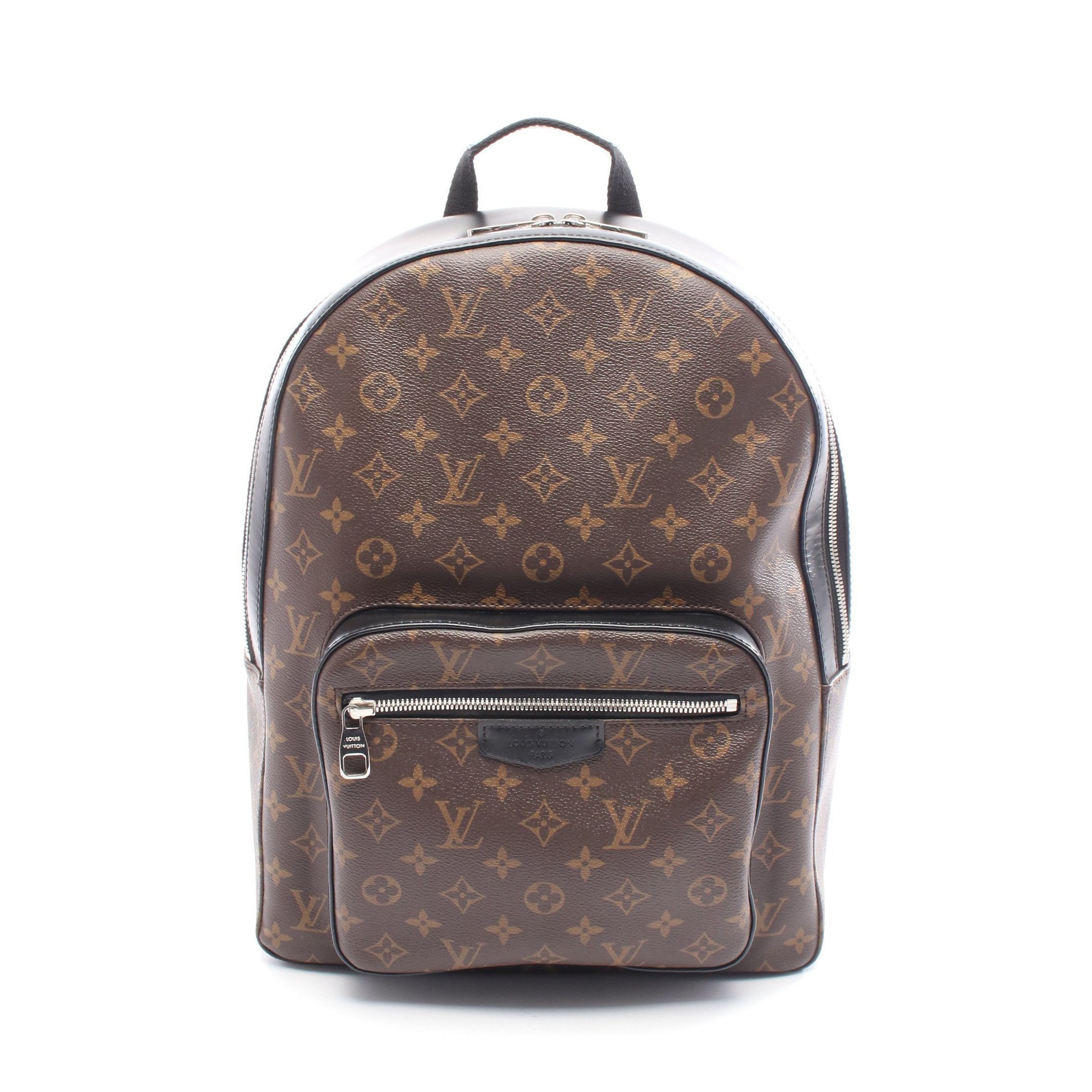 ルイ・ヴィトン LOUIS VUITTON ジョッシュ リュックサック バックパック バッグ PVCコーティングキャンバス レザー モノグラム・マカサー メンズ ブラウン系 / ブラック系 M41530 【中古】 ジョッシュ モノグラムマカサー バックパック リュックサック PVC