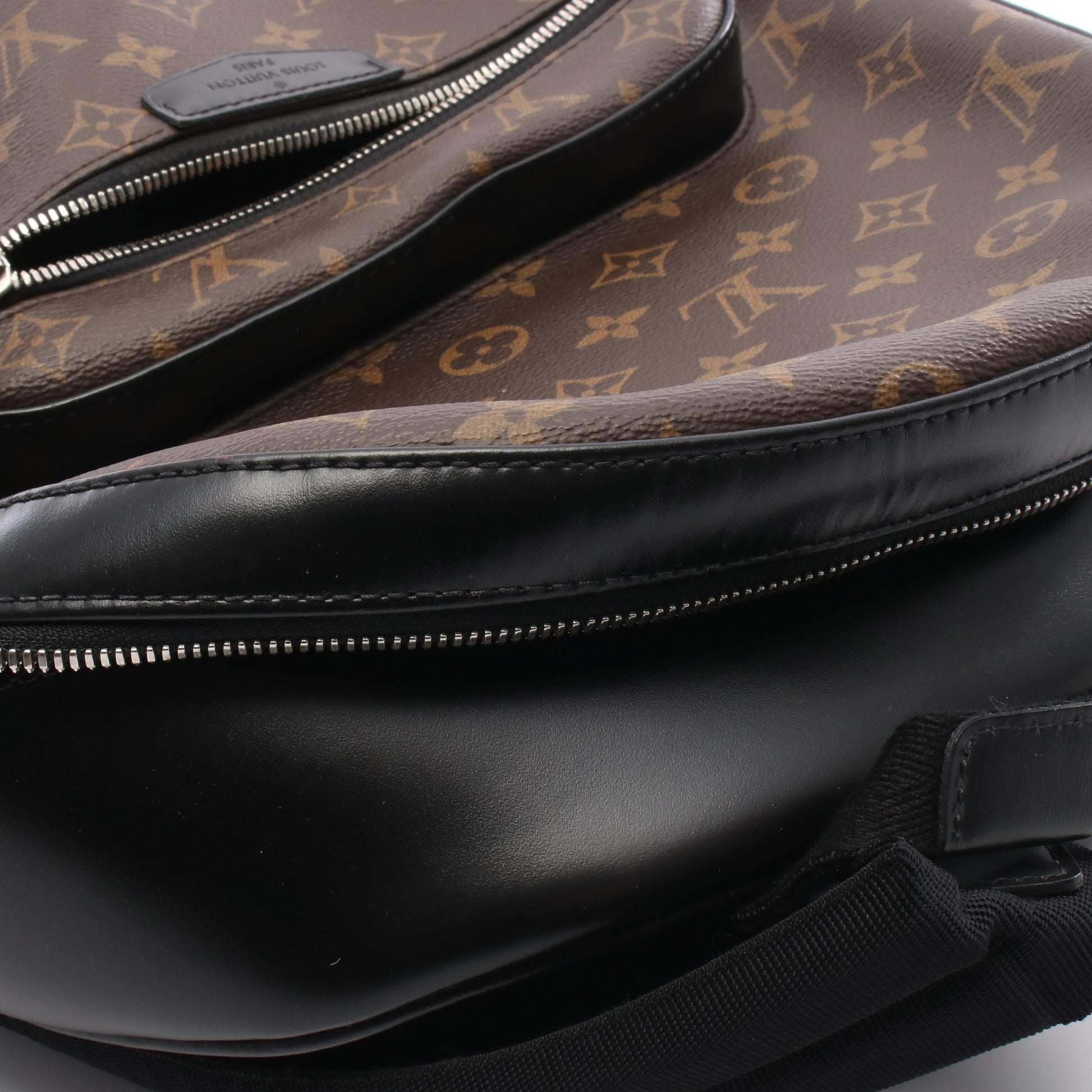 ジョッシュ モノグラムマカサー バックパック リュックサック PVC レザー ブラウン ブラック ルイヴィトン バッグ LOUIS VUITTON