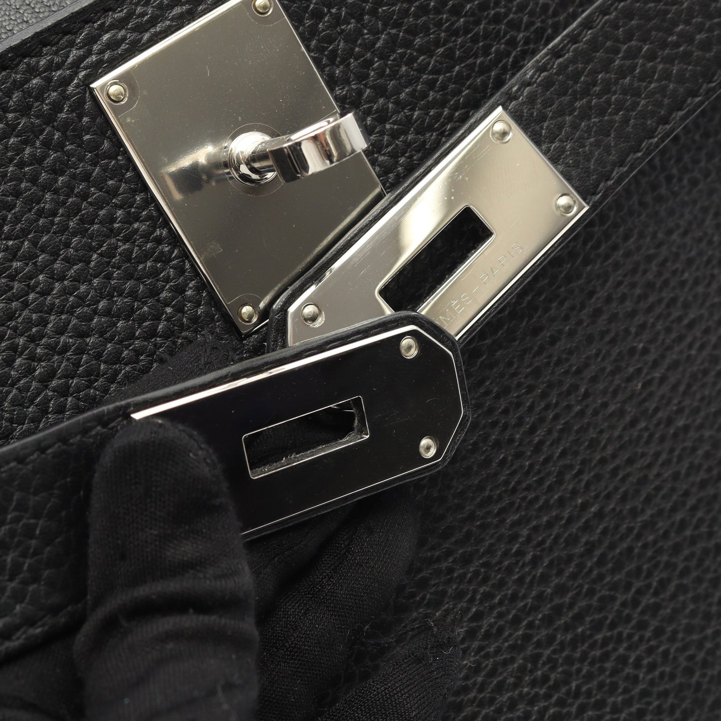 ジプシエール34 ショルダーバッグ トリヨンクレマンス ブラック シルバー金具 □P刻印 エルメス バッグ HERMES