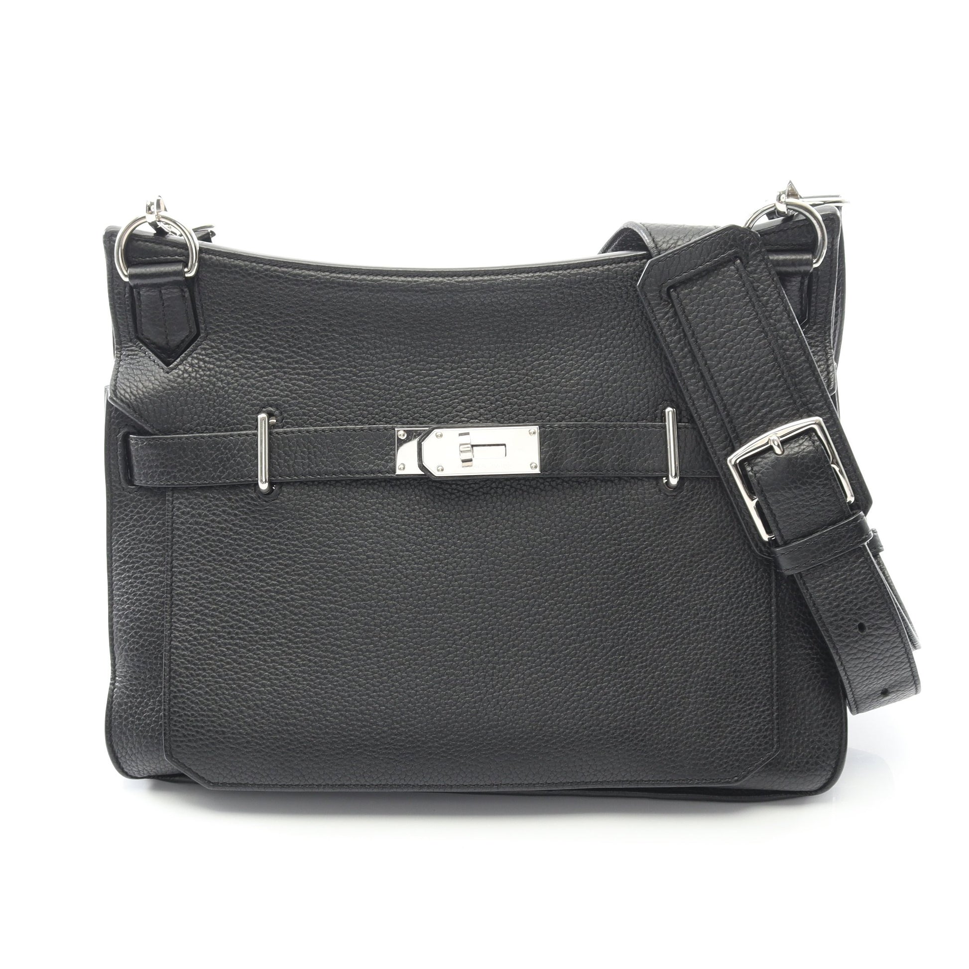 ジプシエール34 ショルダーバッグ トリヨンクレマンス ブラック シルバー金具 □P刻印 エルメス バッグ HERMES