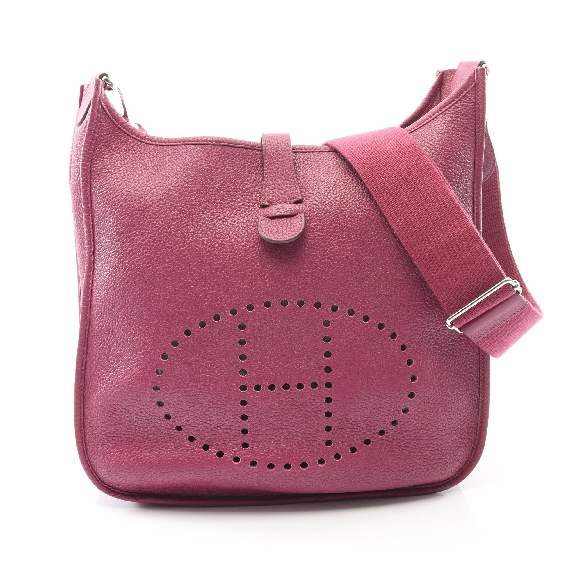 エヴリン 3 トロワ GM カシス ショルダーバッグ トリヨンクレマンス ピンクパープル シルバー金具 □O刻印 エルメス バッグ HERMES
