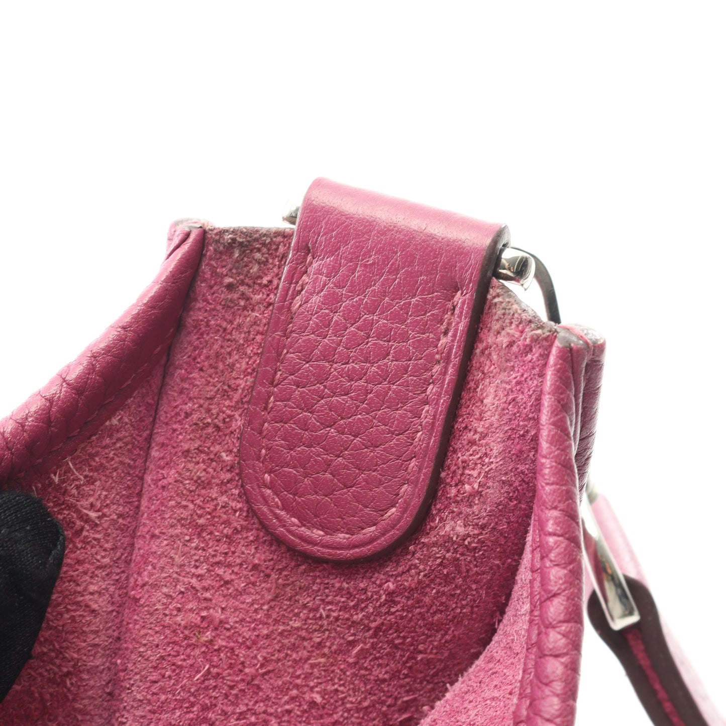 エヴリン 3 トロワ GM カシス ショルダーバッグ トリヨンクレマンス ピンクパープル シルバー金具 □O刻印 エルメス バッグ HERMES