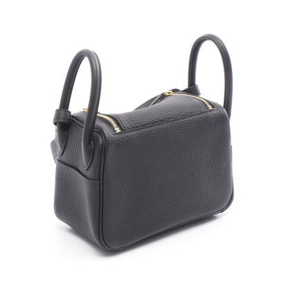 リンディ ミニ ショルダーバッグ トリヨンクレマンス ブラック ゴールド金具 K刻印 エルメス バッグ HERMES