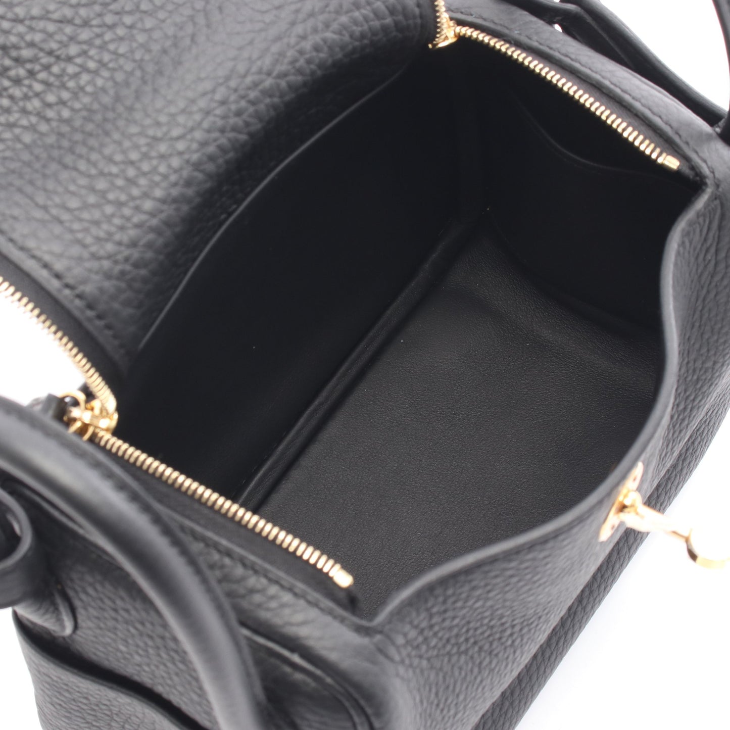 リンディ ミニ ショルダーバッグ トリヨンクレマンス ブラック ゴールド金具 K刻印 エルメス バッグ HERMES