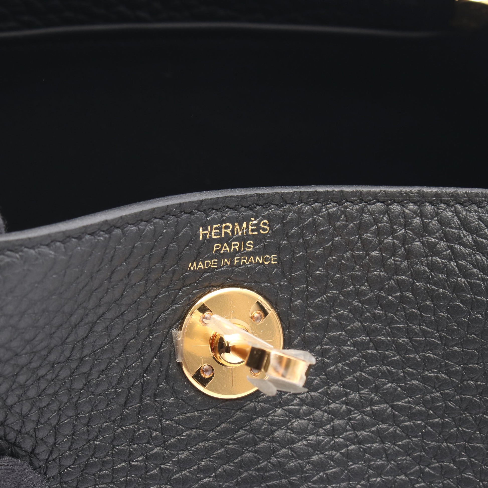 リンディ ミニ ショルダーバッグ トリヨンクレマンス ブラック ゴールド金具 K刻印 エルメス バッグ HERMES