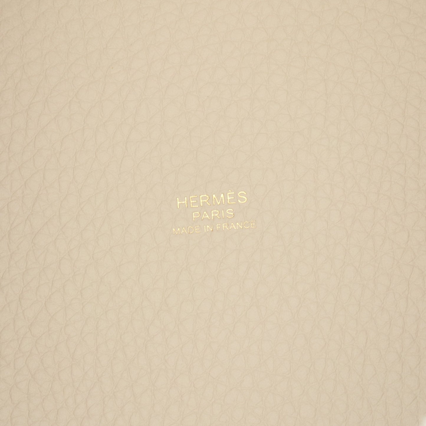 ピコタンロックPM べトン ハンドバッグ トリヨンクレマンス アイボリー ゴールド金具 K刻印 エルメス バッグ HERMES