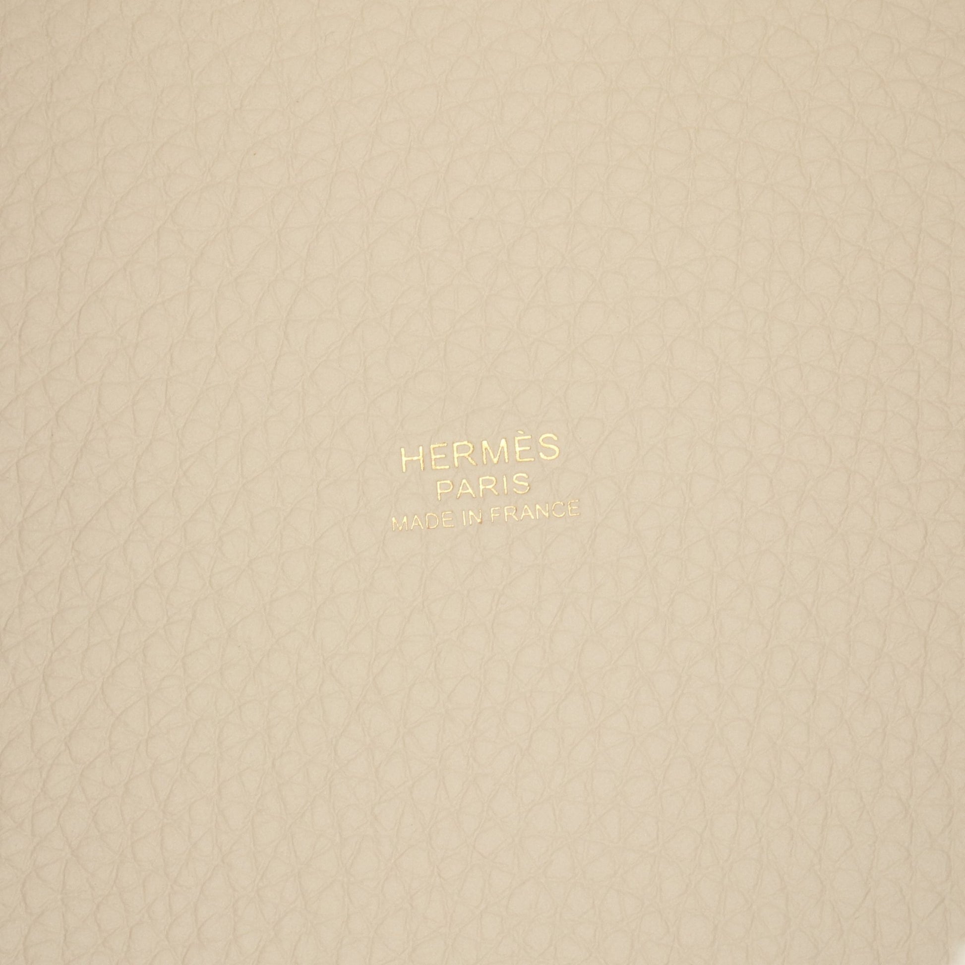 ピコタンロックPM べトン ハンドバッグ トリヨンクレマンス アイボリー ゴールド金具 K刻印 エルメス バッグ HERMES