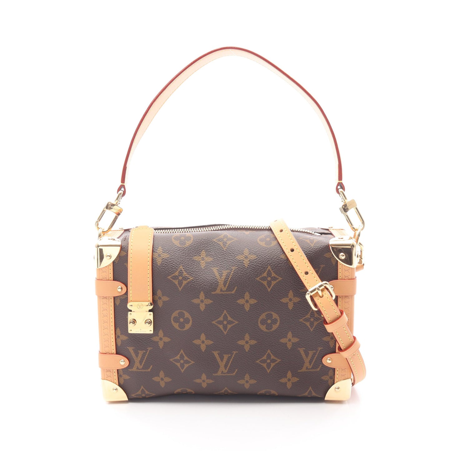 サイドトランクMM モノグラム ハンドバッグ PVC レザー ブラウン 2WAY ルイヴィトン バッグ LOUIS VUITTON