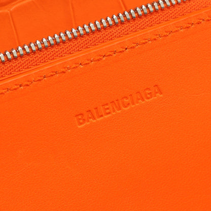 GOSSIP ゴシップ ショルダーバッグ レザー オレンジ クロコ型押し ネオンカラー バレンシアガ バッグ BALENCIAGA