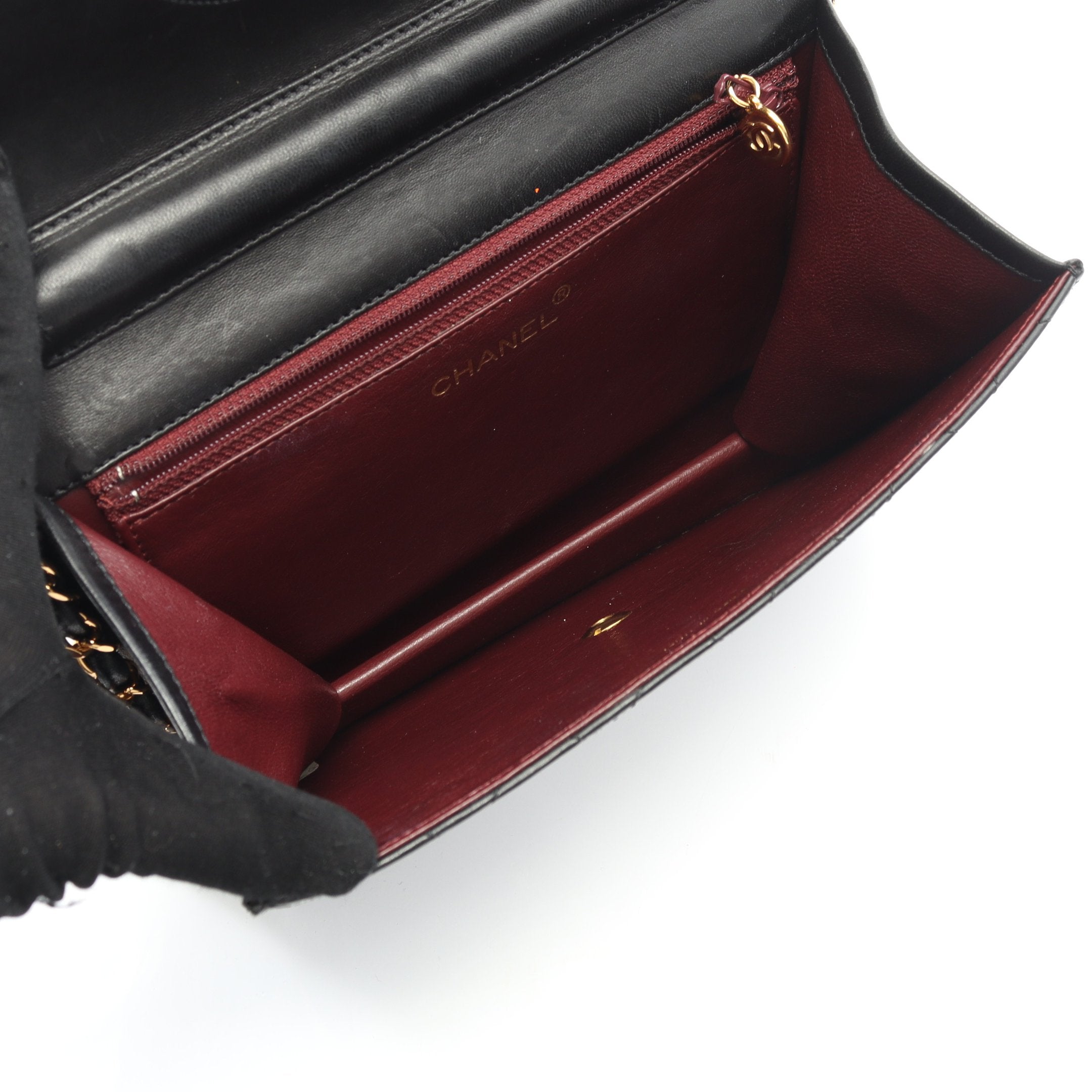 マトラッセ シングルフラップ チェーンショルダーバッグ ラムスキン