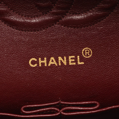 マトラッセ Wフラップ Wチェーンショルダーバッグ ラムスキン ブラック ゴールド金具 シャネル バッグ CHANEL