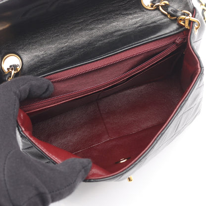 ミニマトラッセ20 チェーンショルダーバッグ ラムスキン ブラック ゴールド金具 シャネル バッグ CHANEL