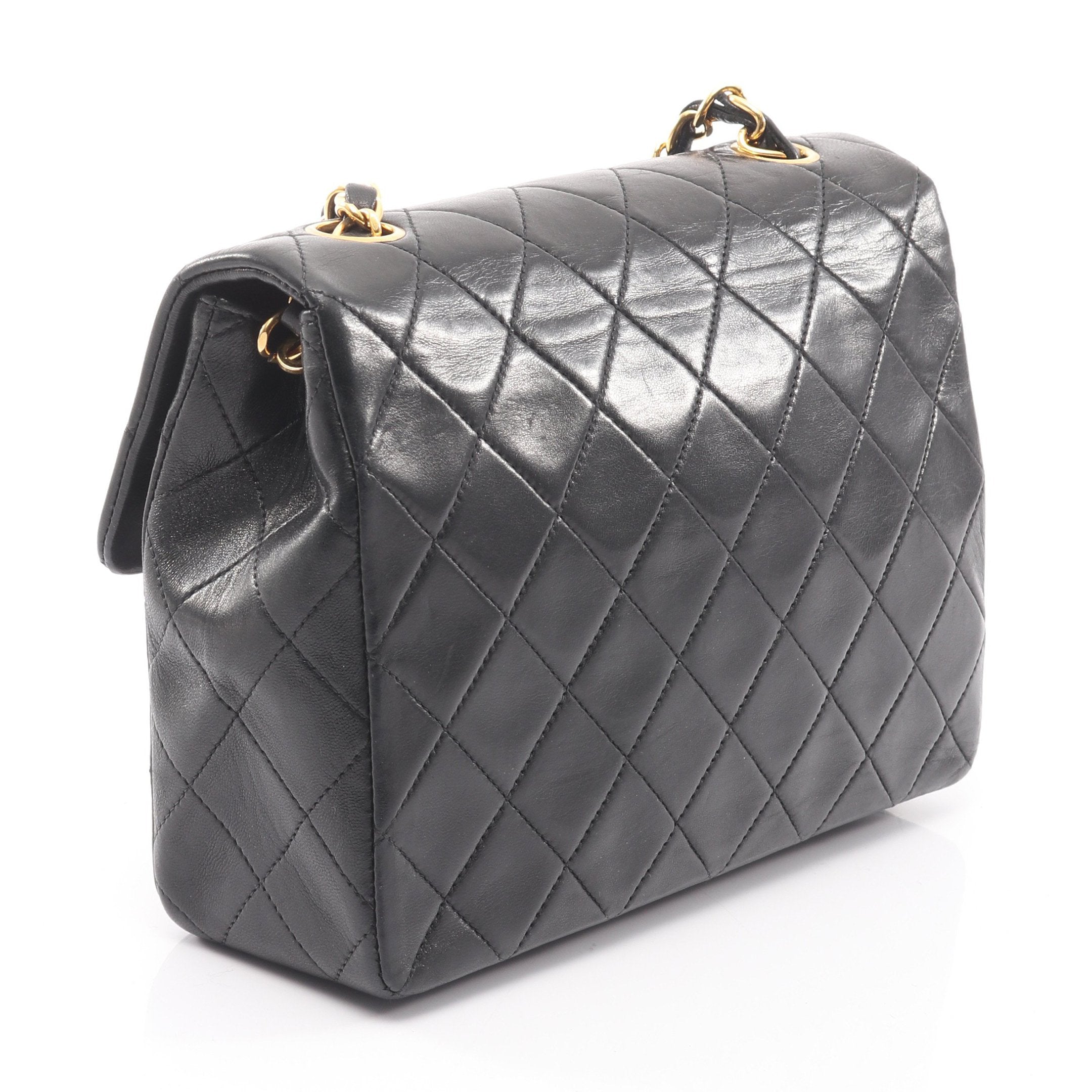 ミニマトラッセ20 チェーンショルダーバッグ ラムスキン ブラック