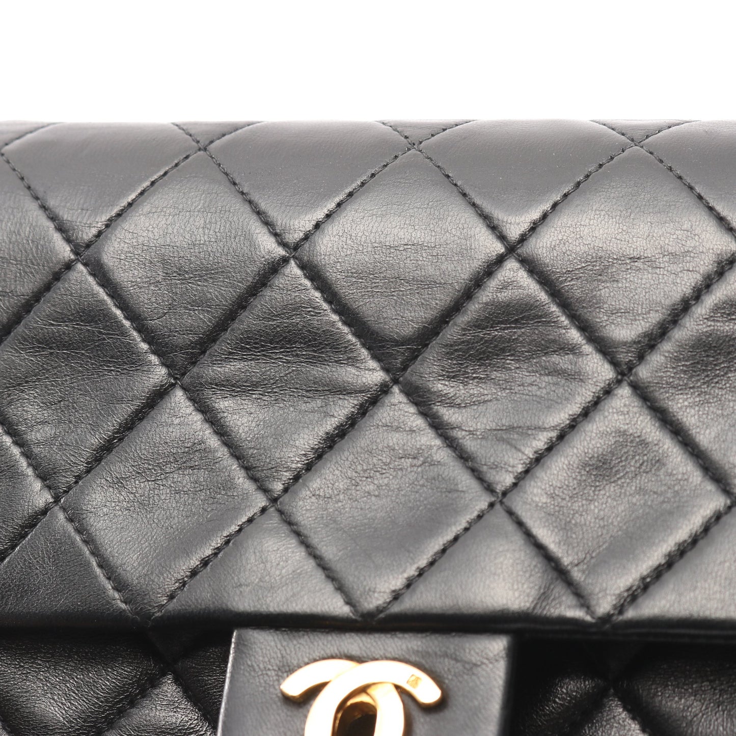 ミニマトラッセ20 チェーンショルダーバッグ ラムスキン ブラック ゴールド金具 シャネル バッグ CHANEL