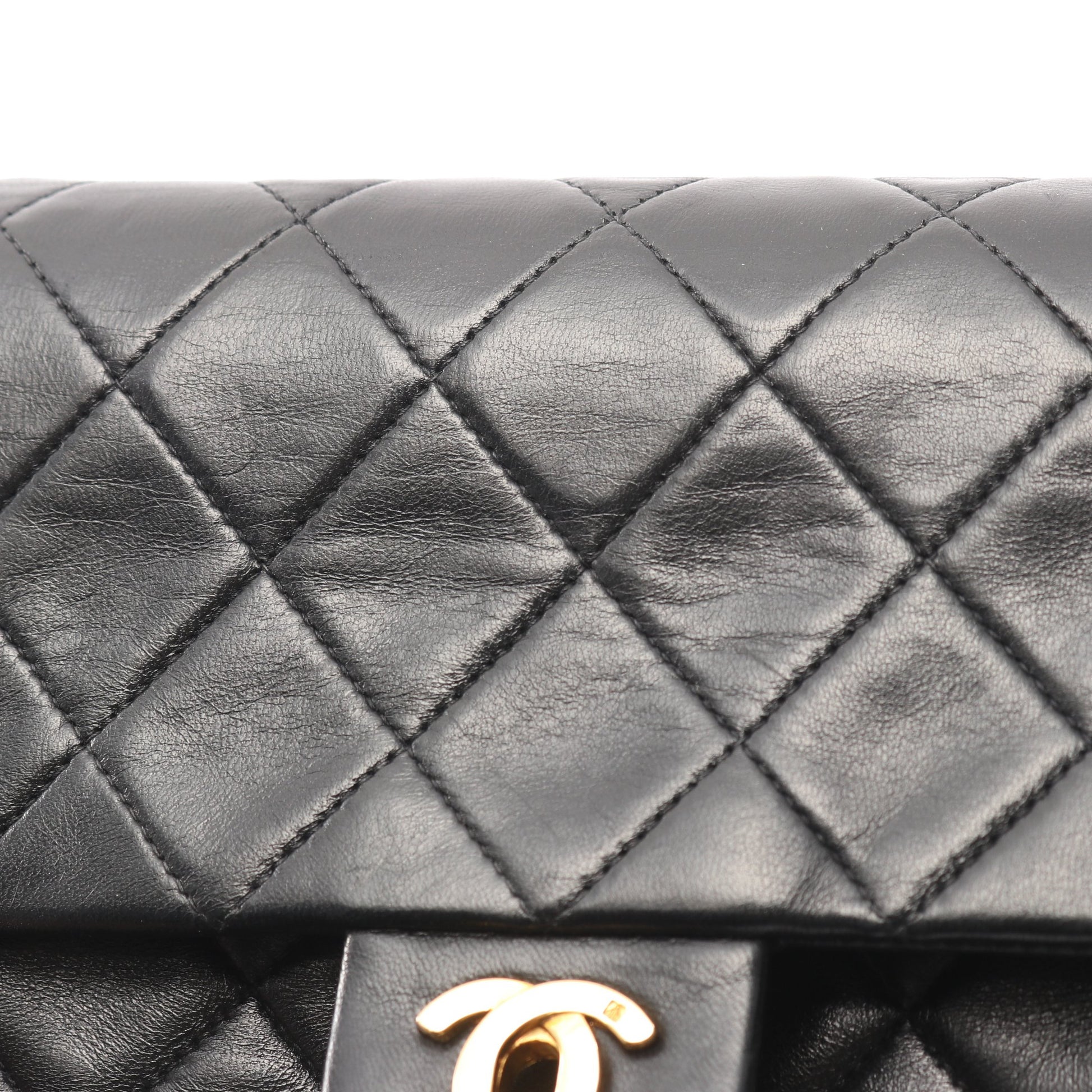 ミニマトラッセ20 チェーンショルダーバッグ ラムスキン ブラック ゴールド金具 シャネル バッグ CHANEL