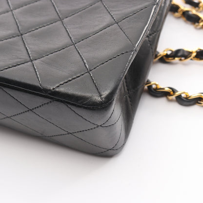ミニマトラッセ20 チェーンショルダーバッグ ラムスキン ブラック ゴールド金具 シャネル バッグ CHANEL