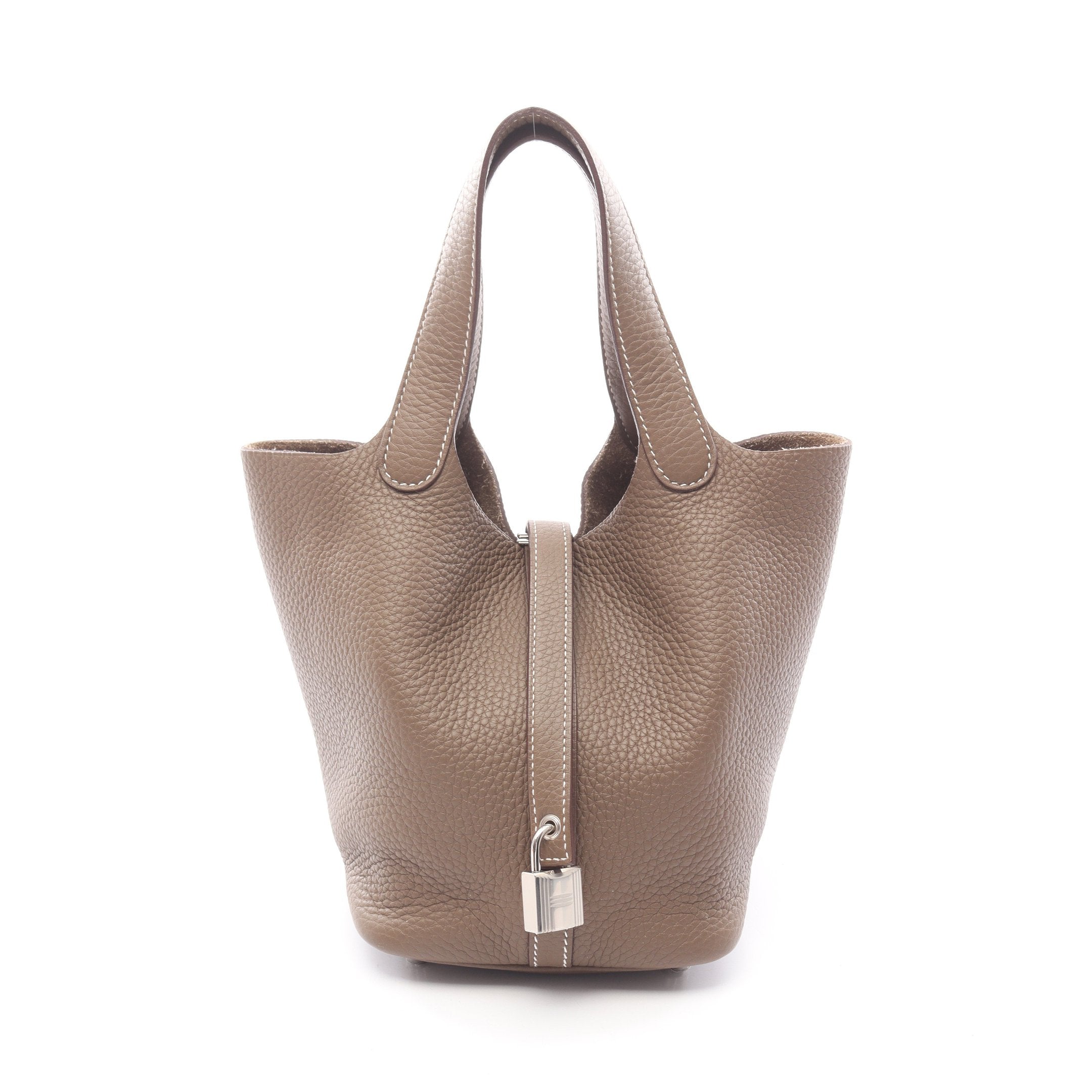 エルメス ピコタンロックPM エトゥープ ハンドバッグ トリヨンクレマンス HERMES】エルメス ピコタンロックPM ハンドバッグ トリヨンクレマンス