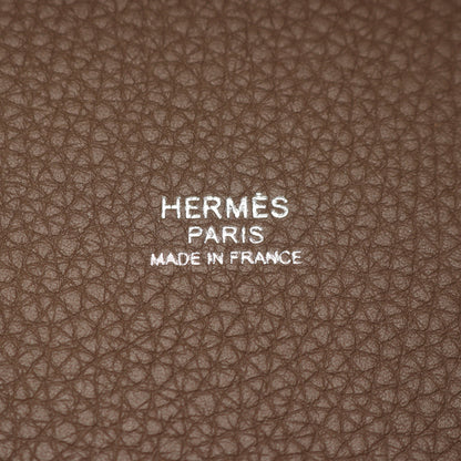ピコタンロックPM エトゥープ ハンドバッグ トリヨンクレマンス グレーブラウン シルバー金具 U刻印 エルメス バッグ HERMES