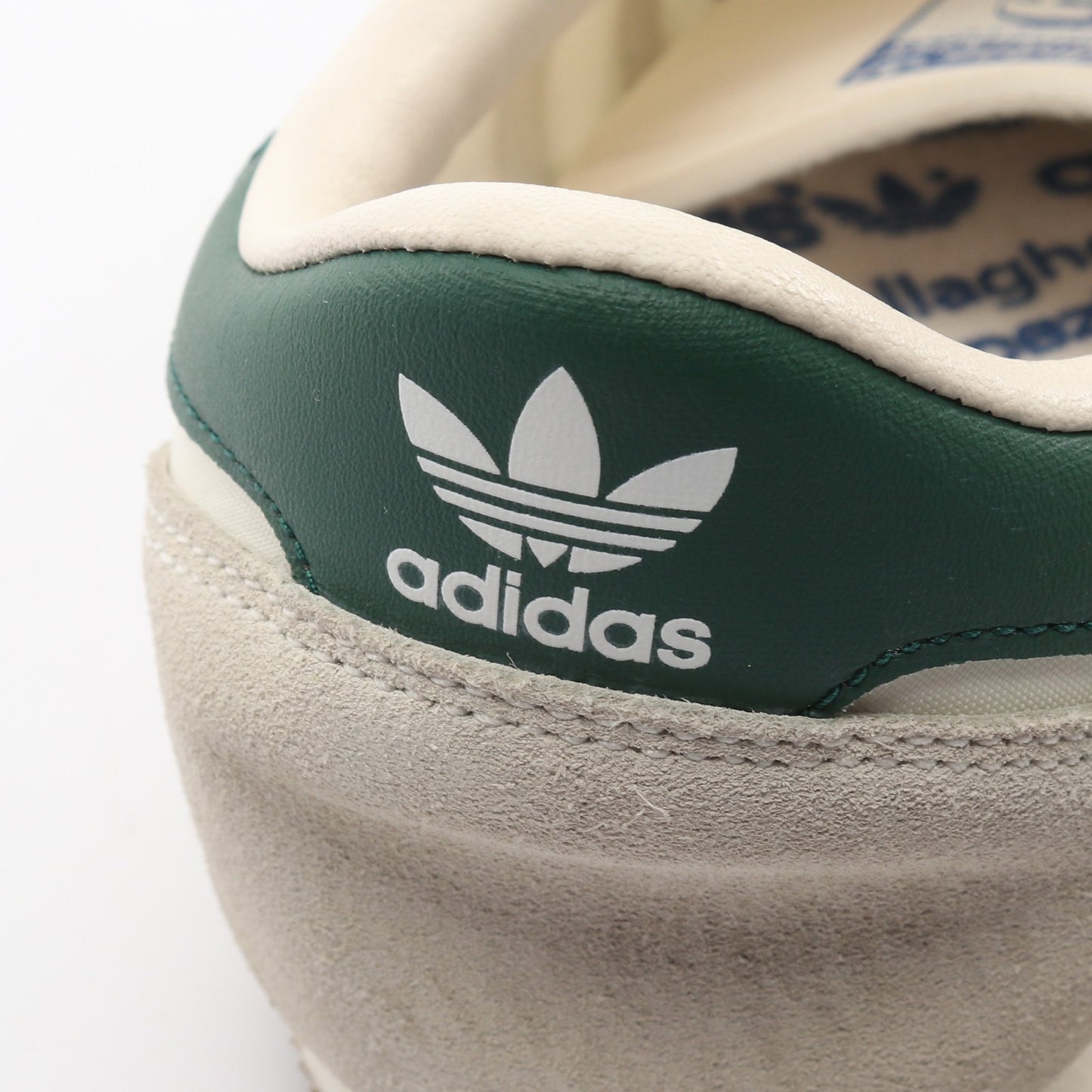 adidas × LIAM GALLAGHER LG2 SPZL スニーカー ファブリック スエード レザー オフホワイト グリーン アディダス シューズ adidas