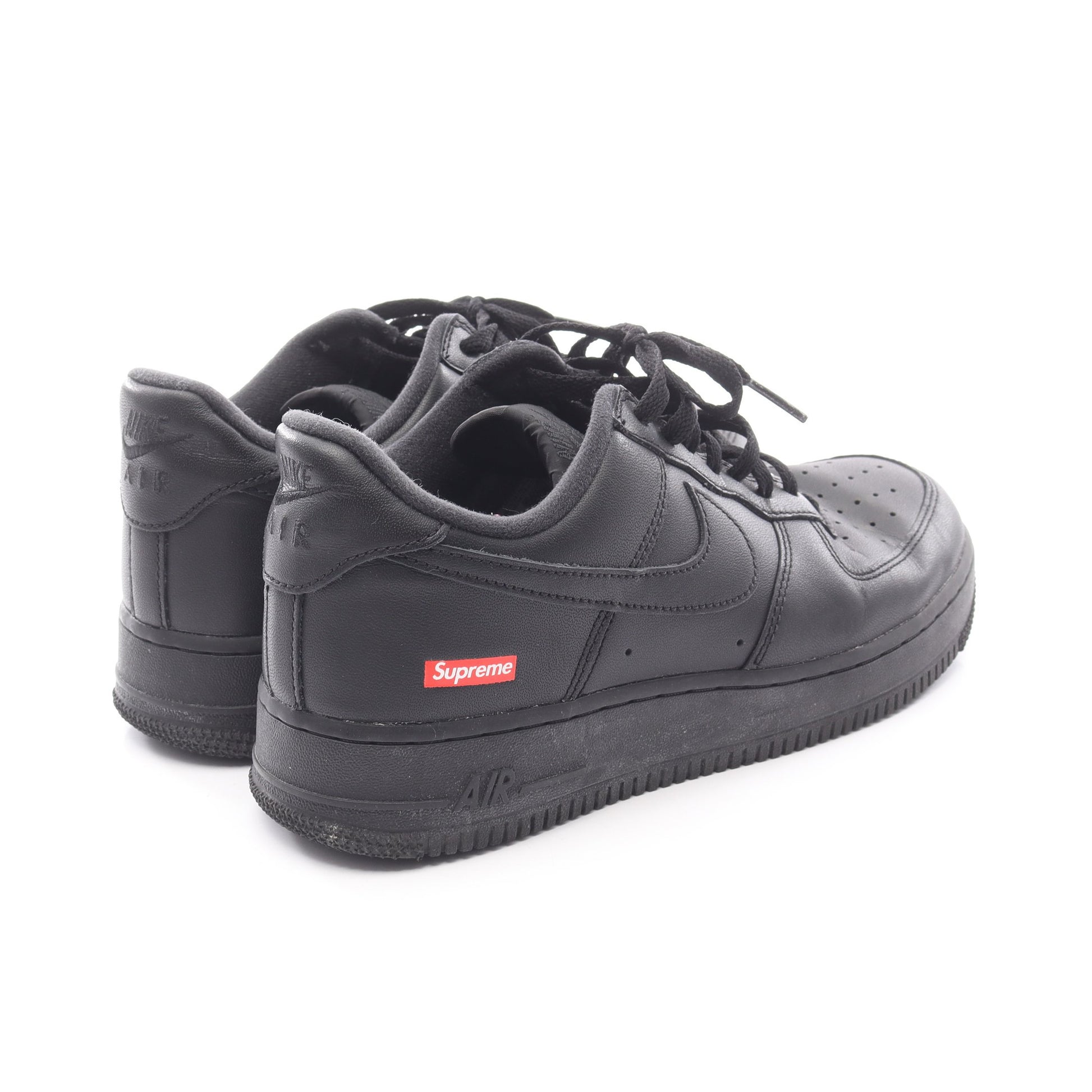 Supreme × NIKE Air Force 1 Low スニーカー レザー ブラック シュプリーム シューズ Supreme