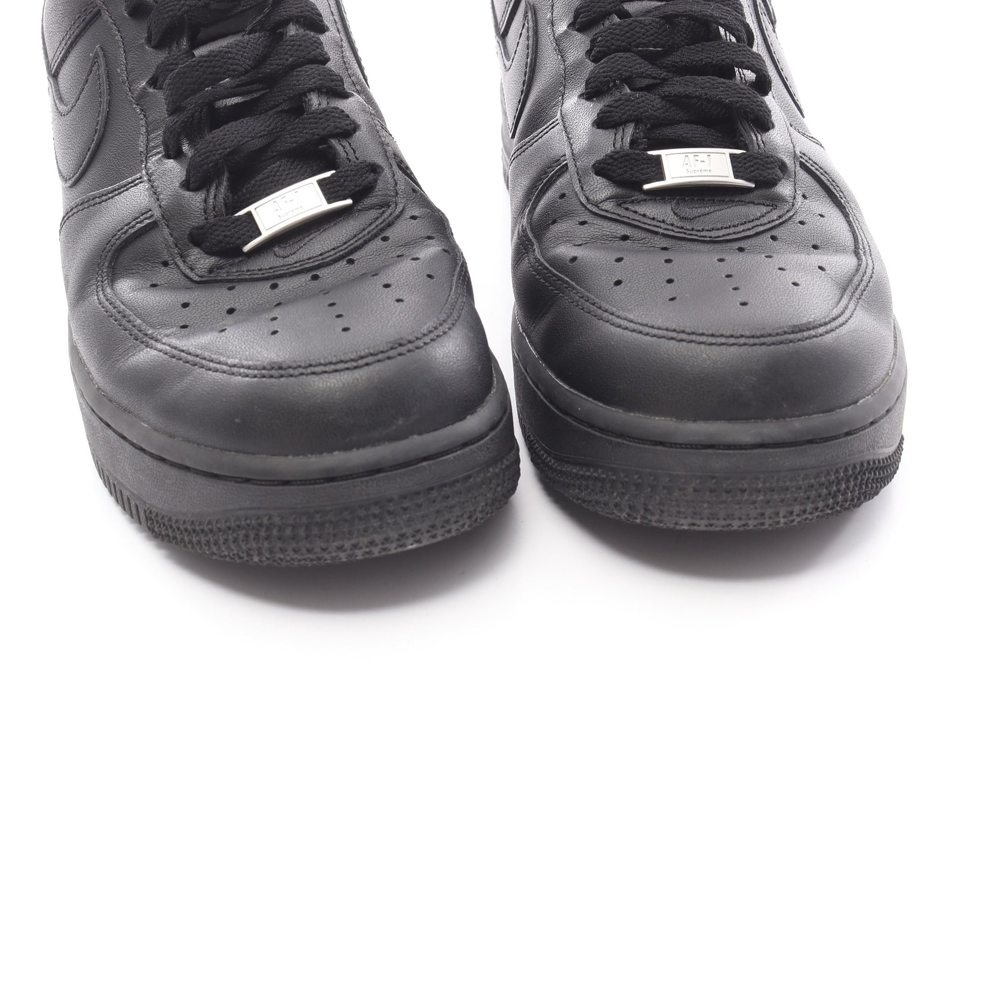 Supreme × NIKE Air Force 1 Low スニーカー レザー ブラック シュプリーム シューズ Supreme