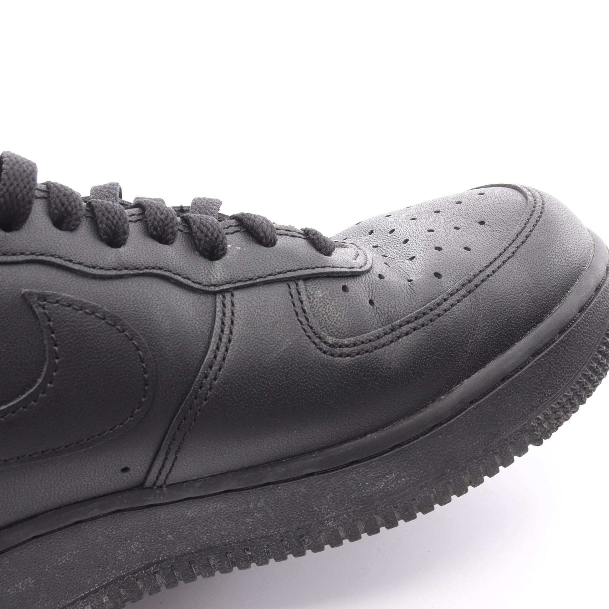 Supreme × NIKE Air Force 1 Low スニーカー レザー ブラック シュプリーム シューズ Supreme