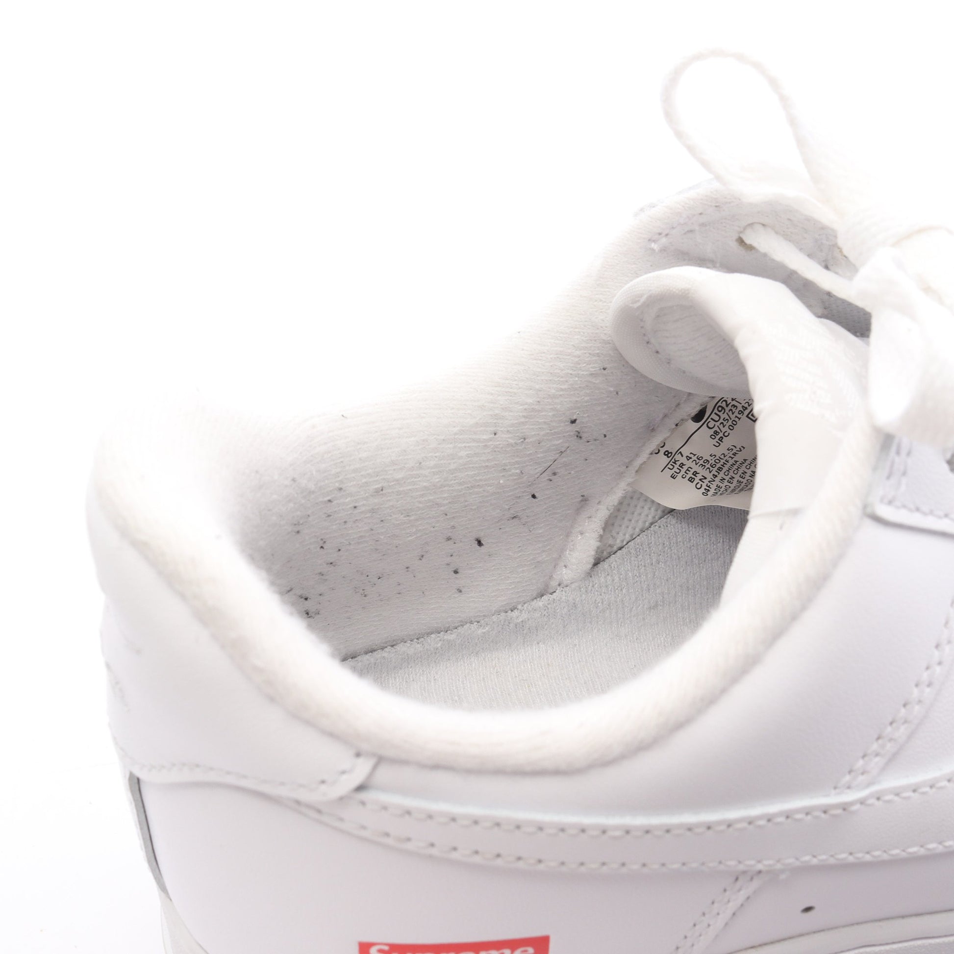 NIKE × Supreme AIR FORCE 1 LOW スニーカー レザー ホワイト ナイキ シューズ NIKE