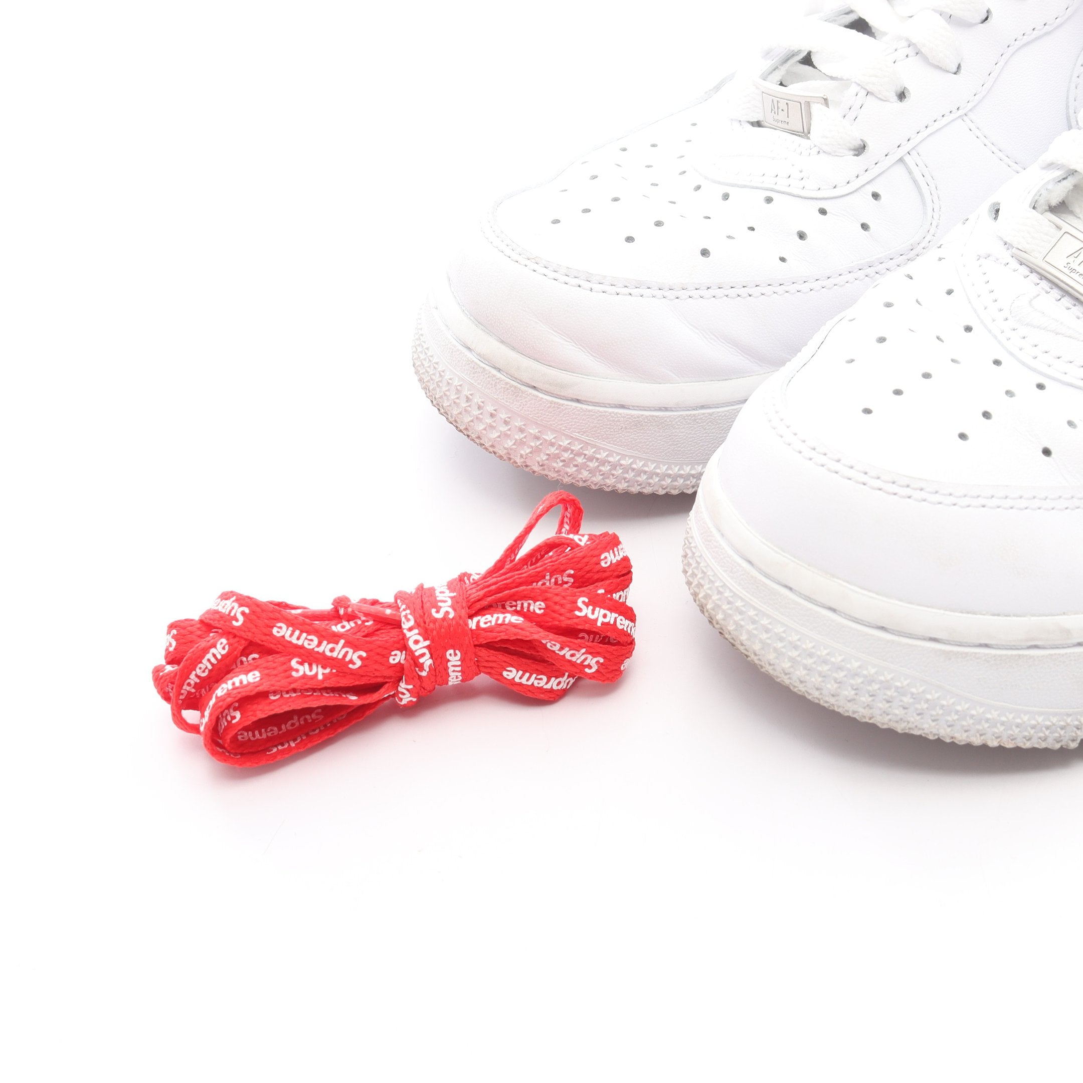 NIKE × Supreme AIR FORCE 1 LOW スニーカー レザー ホワイト ナイキ