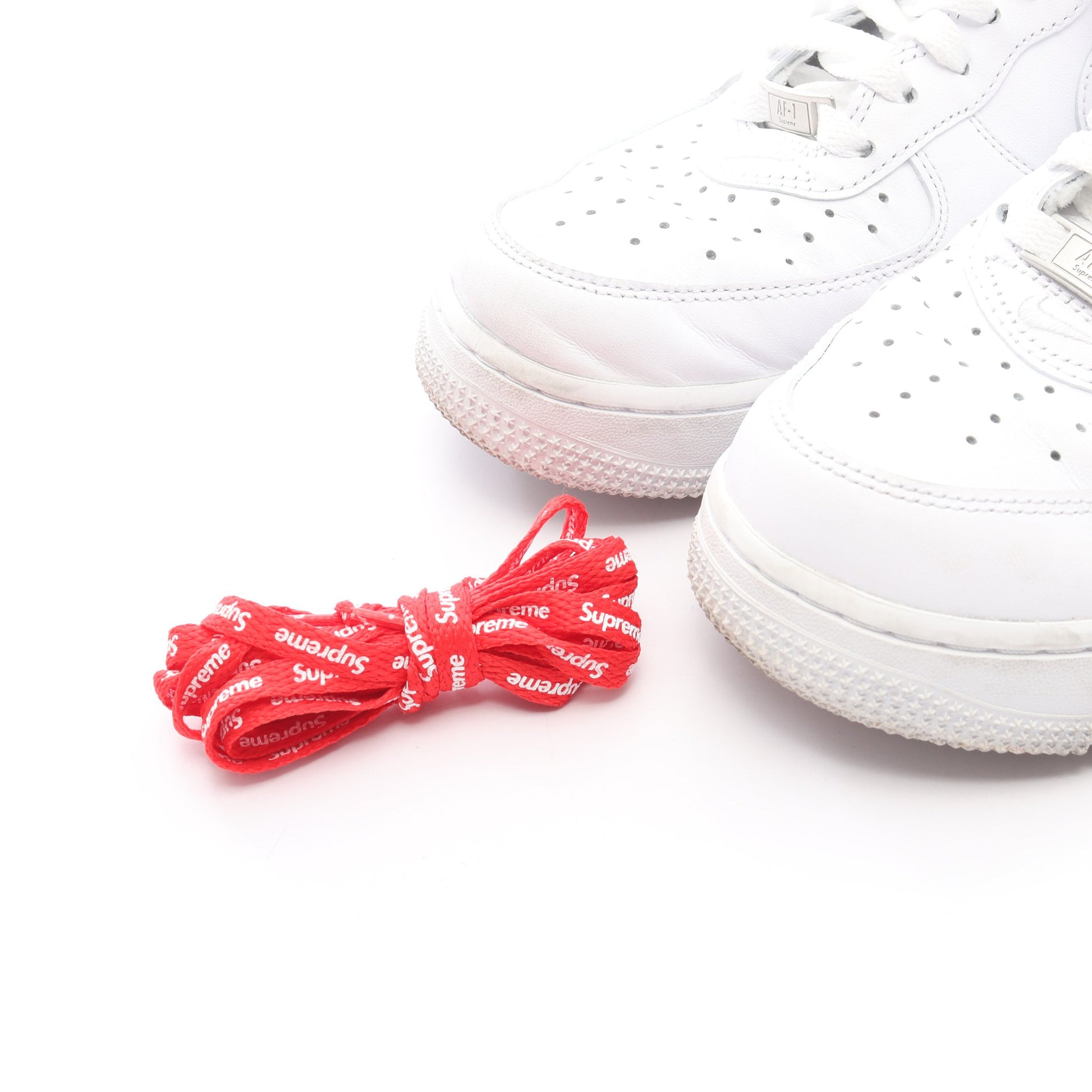 NIKE × Supreme AIR FORCE 1 LOW スニーカー レザー ホワイト ナイキ シューズ NIKE