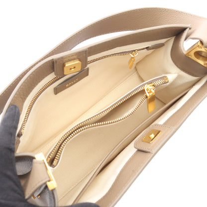 TRAPEZE SOFT ワンショルダーバッグ レザー グレーベージュ バリー バッグ BALLY