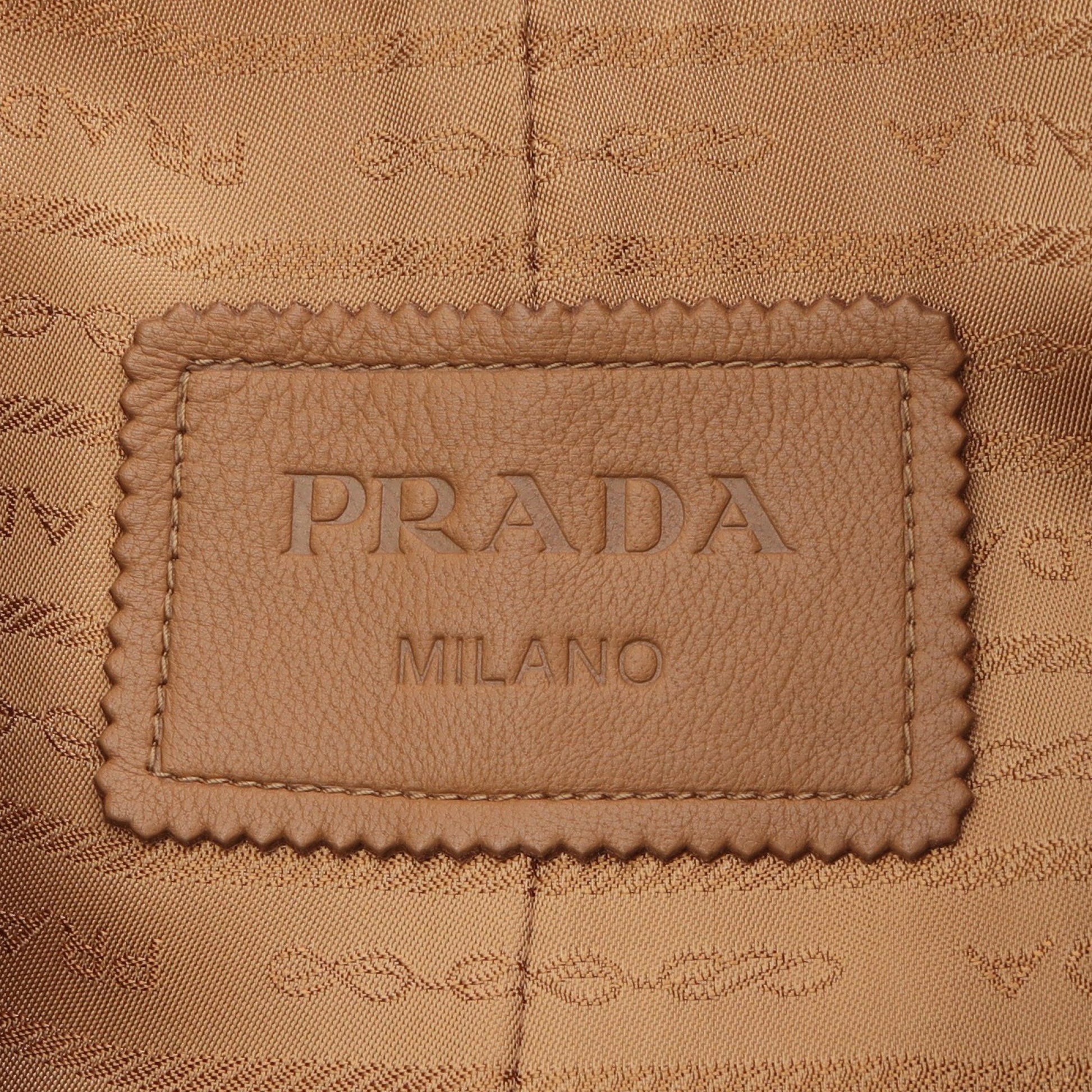 NAPPA トレンチコート レザー ブラウン プラダ アウター PRADA